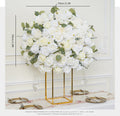 70cm Ivory White Rose Eucalyptus Leaves Wedding Table Centerpiece Flower Ball Arrangement Party Event Prop Window Display