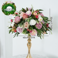 Wedding Backdrop Round Arch Decor Rose Greenery Crown Floral Arrangement Table Centerpiece Ball Welcome Sign Flower