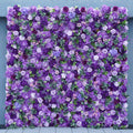 5D Dark Purple Hydrangea Peony Rose Wedding Backdrop Decor Cloth Rolling Up Flower Wall Arrangement