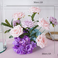 Flower Purple Pink Rose Orchid Hydrangea Wedding Table Centerpieces Flower Ball Event Party Props Supplies Floral Arrangement