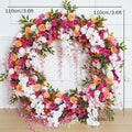 Ceiling Round Arch Hanging Hoop Frame Decor Floral Arrangement Wedding Backdrop Flower