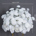 White Event Table Centerpiece Ball Wedding Backdrop Arch Flower Runner Arrangement