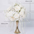 50cm Artificial Flower Ball Wedding Table Centerpiece Decor White Rose Lover's Tear Pink Peony Floral Arrangement