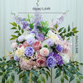 Purple Delphinium Babysbreath Wedding Table Centerpieces Floral Ball