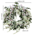 Ceiling Round Arch Hanging Hoop Frame Decor Floral Arrangement Wedding Backdrop Flower