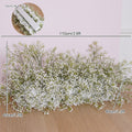 White Babysbreath Rose Floral Arrangement Wedding Backdrop KT Board Decor Gypsophila Floor Flower Row Party Event Props