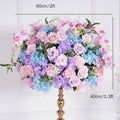 Flower Purple Pink Rose Orchid Hydrangea Wedding Table Centerpieces Flower Ball Event Party Props Supplies Floral Arrangement