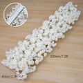 White Cherry Blossom Table Sofa Runner Artificial Flower Arrangements For Wedding Backdrop Arch Frame Decor Event Props