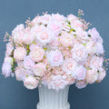 60/50/40cm Wedding Table Centerpieces Ball Artificial Baby Breath Rose Flower Arrangement