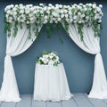 Flower White Green Leaves Wedding Backdrop Floral Arrangement Event Table Centerpieces Ball