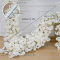 White Cherry Blossom Table Sofa Runner Artificial Flower Arrangements For Wedding Backdrop Arch Frame Decor Event Props