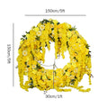 Ceiling Round Arch Hanging Hoop Frame Decor Floral Arrangement Wedding Backdrop Flower