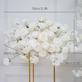 White Cherry Blossom Table Sofa Runner Artificial Flower Arrangements For Wedding Backdrop Arch Frame Decor Event Props