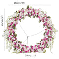 Ceiling Round Arch Hanging Hoop Frame Decor Floral Arrangement Wedding Backdrop Flower