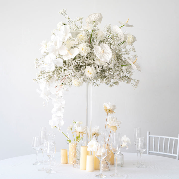 Luxury 50cm Wedding Table Centerpieces Floral Ball Acrylic Crystal Stand