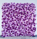 5D Artificial Purple Pink Hydrangea Rose Peony Rolling Up Cloth Flower Wall Wedding Backdrop Outdoor Event Party Decor Props