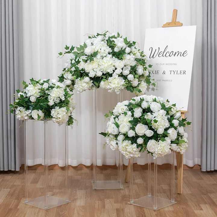 Flower Ball, Wedding Centerpiece Decor, Table Flower, Party Stage, Road Lead, Floral Window Display, Luxury Custom, 60 cm, 70cm