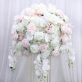 60CM 3/4 Large Artificial Flower Ball Silk Table Flower Centerpiece Luxury Wedding Decor Road Lead Table Floral