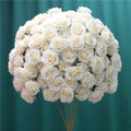 60CM 3/4 Large Artificial Flower Ball Silk Table Flower Centerpiece Luxury Wedding Decor Road Lead Table Floral