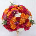 60CM 3/4 Large Artificial Flower Ball Silk Table Flower Centerpiece Luxury Wedding Decor Road Lead Table Floral