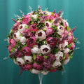 60CM 3/4 Large Artificial Flower Ball Silk Table Flower Centerpiece Luxury Wedding Decor Road Lead Table Floral