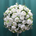 60CM 3/4 Large Artificial Flower Ball Silk Table Flower Centerpiece Luxury Wedding Decor Road Lead Table Floral