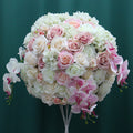 60CM 3/4 Large Artificial Flower Ball Silk Table Flower Centerpiece Luxury Wedding Decor Road Lead Table Floral