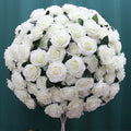 60CM 3/4 Large Artificial Flower Ball Silk Table Flower Centerpiece Luxury Wedding Decor Road Lead Table Floral