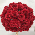 60CM 3/4 Large Artificial Flower Ball Silk Table Flower Centerpiece Luxury Wedding Decor Road Lead Table Floral