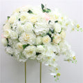 60CM 3/4 Large Artificial Flower Ball Silk Table Flower Centerpiece Luxury Wedding Decor Road Lead Table Floral