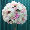 60CM 3/4 Large Artificial Flower Ball Silk Table Flower Centerpiece Luxury Wedding Decor Road Lead Table Floral