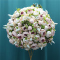 60CM 3/4 Large Artificial Flower Ball Silk Table Flower Centerpiece Luxury Wedding Decor Road Lead Table Floral