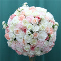 60CM 3/4 Large Artificial Flower Ball Silk Table Flower Centerpiece Luxury Wedding Decor Road Lead Table Floral