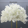 60/80/100cm White Cherry Blossom Rose Artificial Flower Ball Wedding Table Centerpiece Decor Marriage Banquet Road Lead Floral