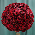 60CM 3/4 Large Artificial Flower Ball Silk Table Flower Centerpiece Luxury Wedding Decor Road Lead Table Floral