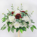 Rose Hydrangea Artificial Flower Ball With Green Eucalyptus Leaf Bouquet Wedding Deocoration Table Centerpieces Party Display