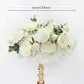 White Rose Artificial Flower Ball Wedding Backdrop Props Table Centerpiece Candlestick Decor Floral Ball Road Leading Flower