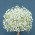 White Real Touch Gypsophila Baby Breath Artificial Flower Row Arrangement Wedding Table Centerpieces Floral Ball Window Display