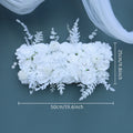 White Rose Artificial Flower Row Arrangement Wedding Centerpieces Table Flower Ball Arch Decor Wall Hanging Corner Floral