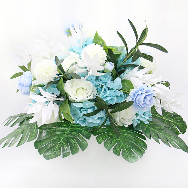 Artificial Flower Ball Pompom Turtle Leaf Greenery Plants Wedding Table Centerpiece Decor Banquet Hotel Party DIY Flower Bouquet