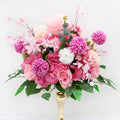 Artificial Flower Ball Pompom Turtle Leaf Greenery Plants Wedding Table Centerpiece Decor Banquet Hotel Party DIY Flower Bouquet