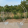 Gold plated iron double arch wedding props