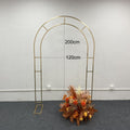 Arc-shaped double bar arch with gilded wedding props and iron craftsmanship