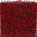 Flower Wall Red Roses Fabric Rolling Up Curtain Floral Backdrop Wedding Party Proposal Decor