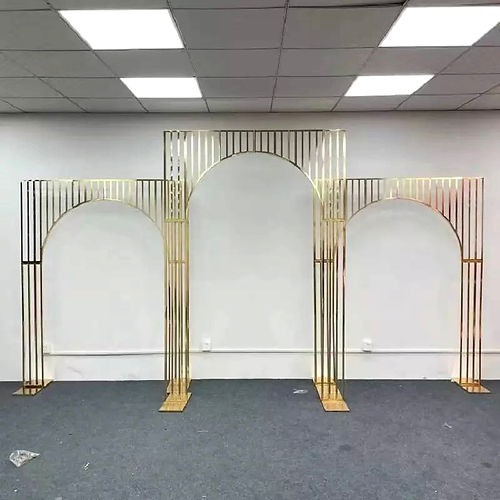 Wedding Gilded Square Arch Screen Background Frame Decoration