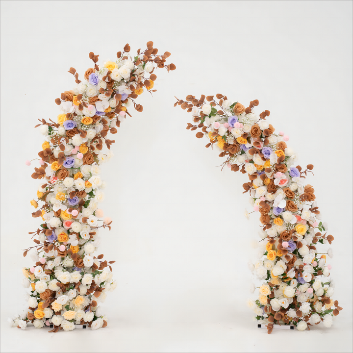 New Flower Arch Autumn Florals with Stand for Wedding Proposal Party Decor