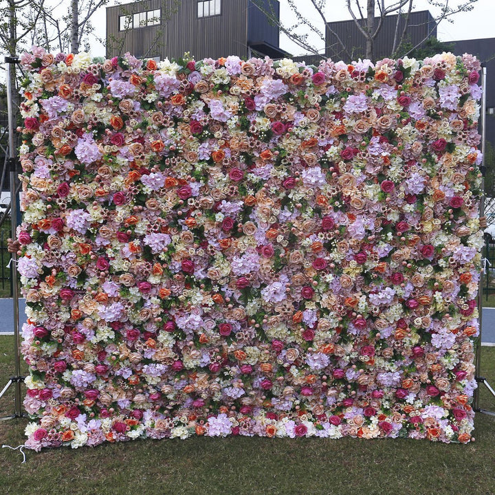 Mixed simulation flower wall wedding background decoration