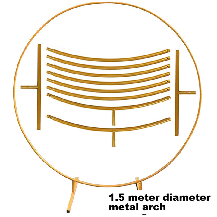 Iron Ring Wedding Background Decoration Arch Support Set
