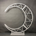 180CM electroplated moon shaped arch square tube round tube wedding background floral decoration