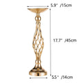 Gold Iron Cross Vase Dining Table Candlestick Decoration